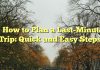 
How to Plan a Last-Minute Trip: Quick and Easy Steps