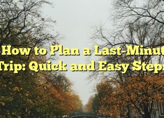 
How to Plan a Last-Minute Trip: Quick and Easy Steps