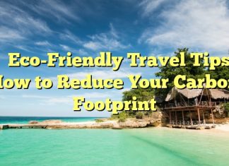 
Eco-Friendly Travel Tips: How to Reduce Your Carbon Footprint