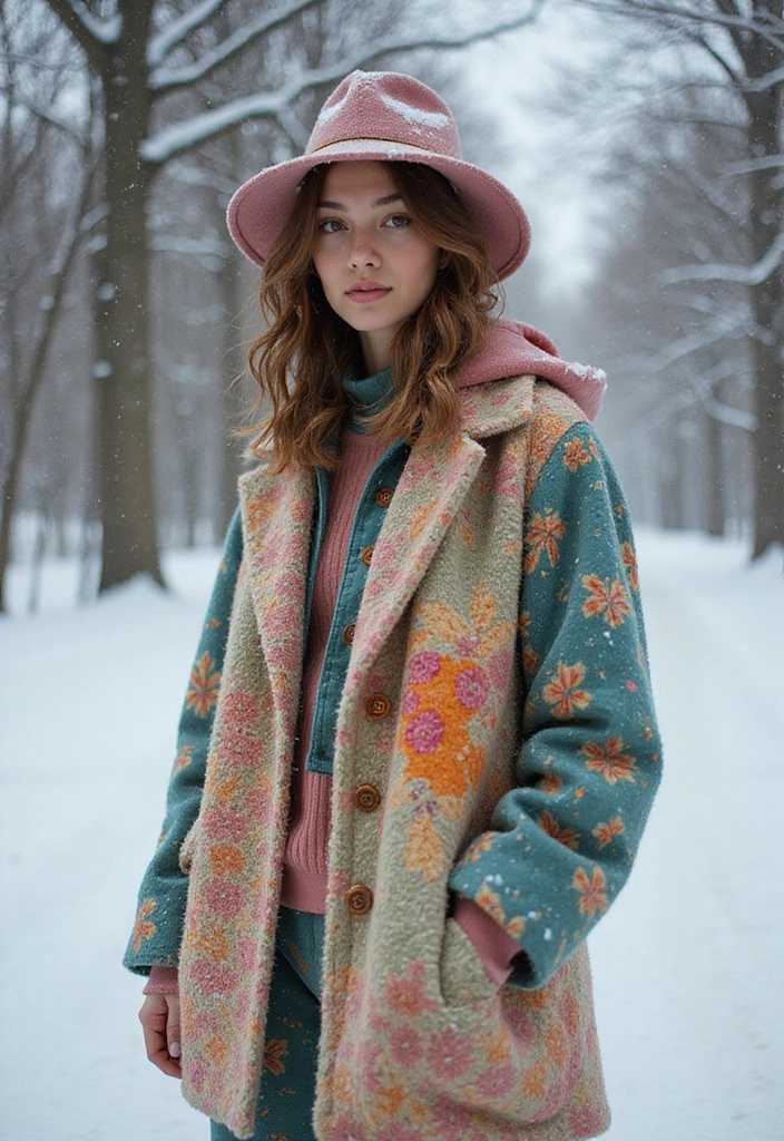 10 Winter Getaway Ensembles That Will Make You the Most Stylish Traveler! - 4. Playful Prints and Textures