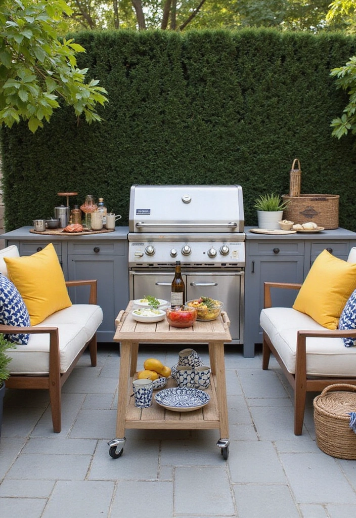 12 DIY Backyard Barbecue Setups That Will Have Your Neighbors Drooling - 3. The Chic Modern Look