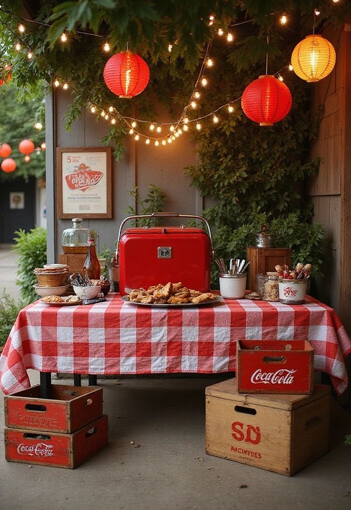 12 DIY Backyard Barbecue Setups That Will Have Your Neighbors Drooling - 4. The Retro Vibe