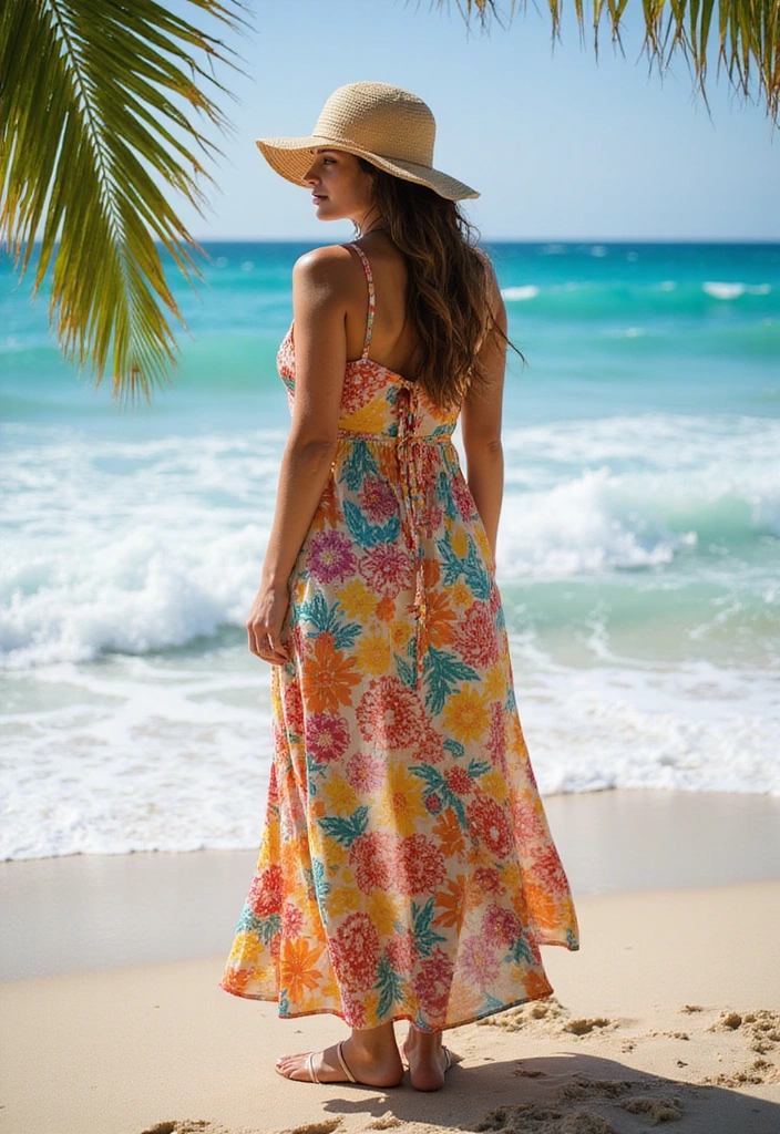 10 Tropical Vacation Attire Ideas That Will Make You the Star of the Beach! - 1. Flowy Maxi Dresses