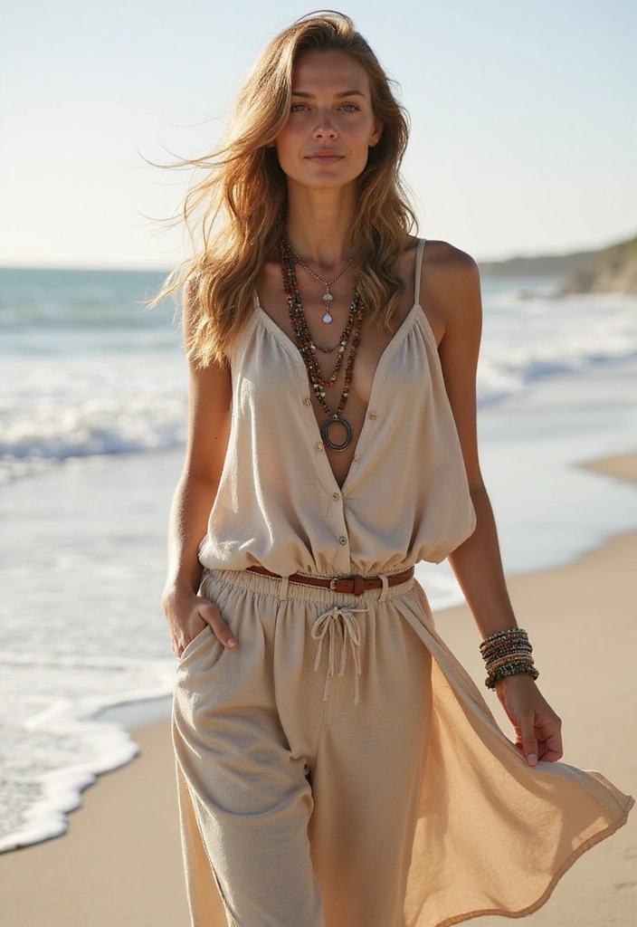 10 Boho Summer Outfits That'll Make You the Star of Every Beach Party! - 8. Boho Jumpsuits