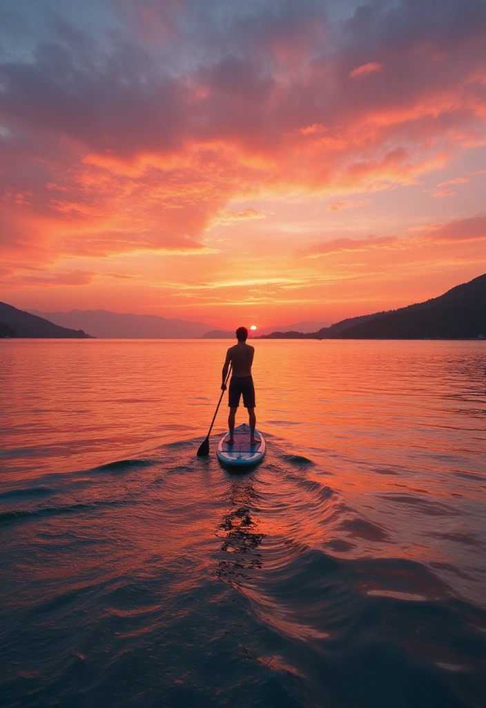 10 Epic Thailand Beach Activities You Must Experience (Number 6 Will Blow Your Mind!) - 2. Paddleboarding at Sunset
