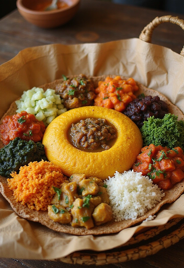 10 Unforgettable African Dishes You Must Taste on Your Next Adventure (Prepare to Be Amazed!) - 3. Injera and Doro Wat (Ethiopia)