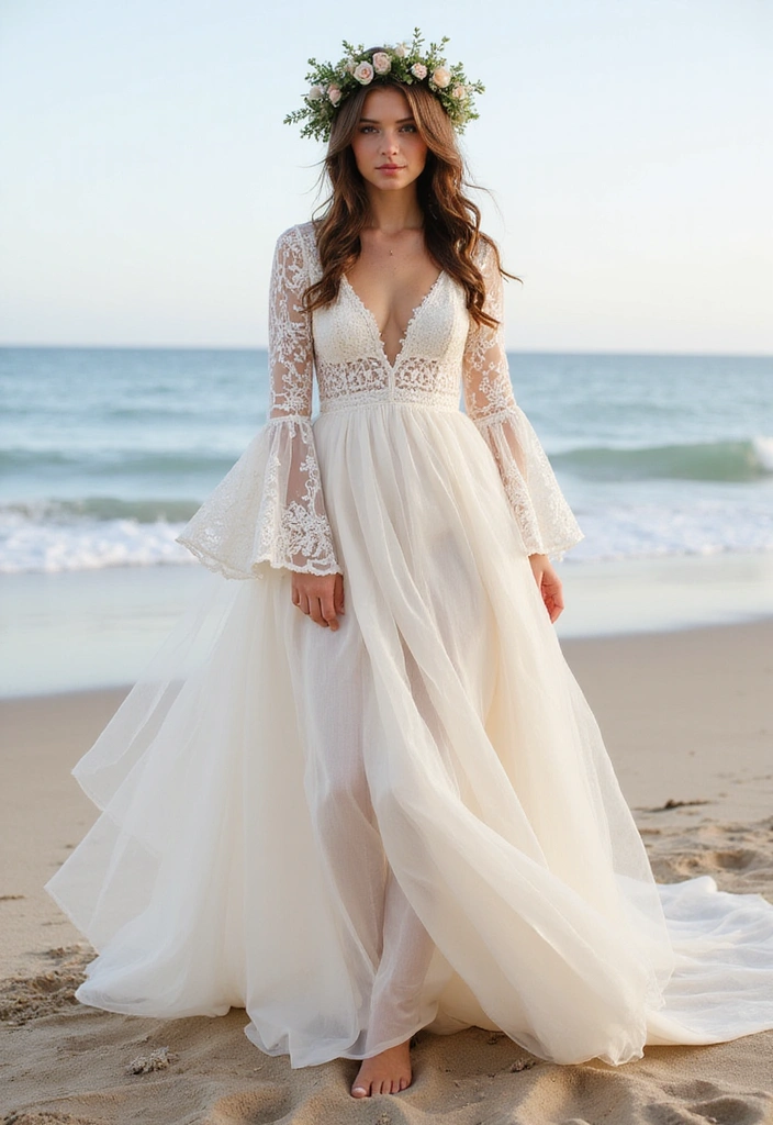15 Stunning Destination Wedding Outfits That Will Make You Say 'I Do!' - 1. Boho-Chic Bliss