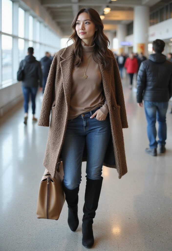 15 Stylish Airport Outfits That'll Make You the Best-Dressed Traveler! - 6. Stylish Layers