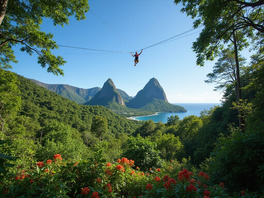 15 Thrilling Caribbean Adventures That Will Get Your Heart Racing (Don't Miss #8!) - 2. Zip-Line Through the Rainforest in St. Lucia