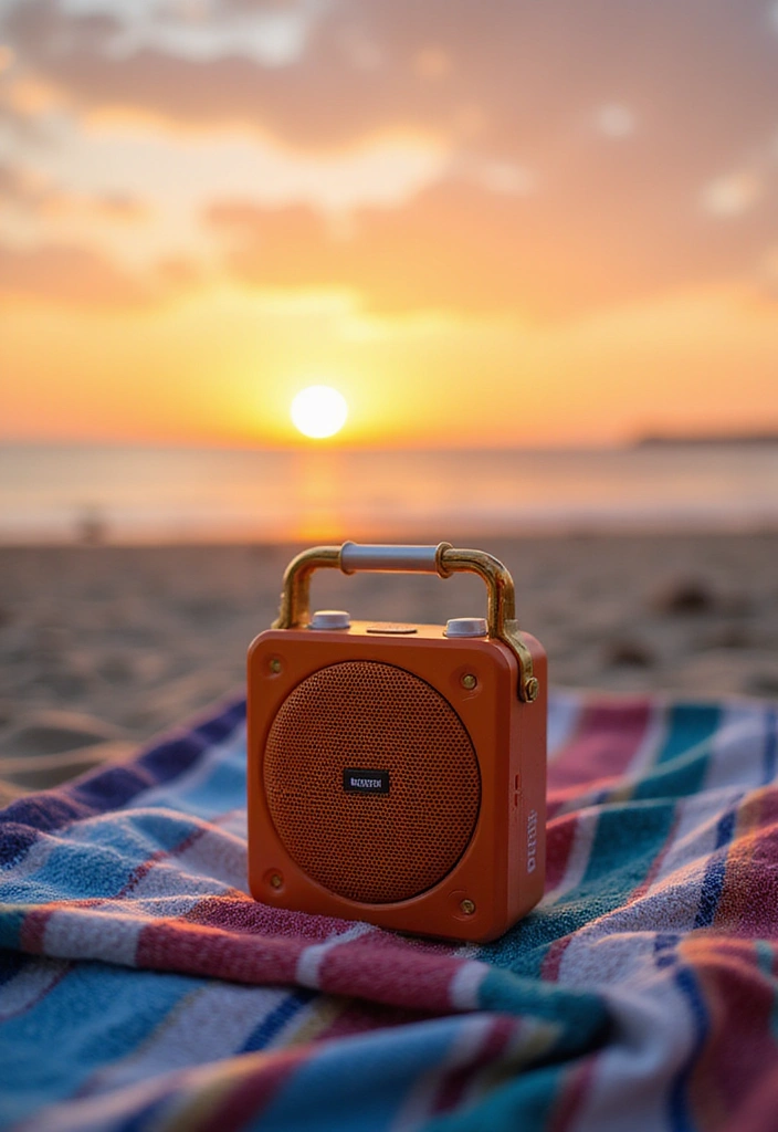 10 Beach Packing Essentials That Will Transform Your Summer Getaway (You Won't Forget #5!) - 7. Portable Speaker
