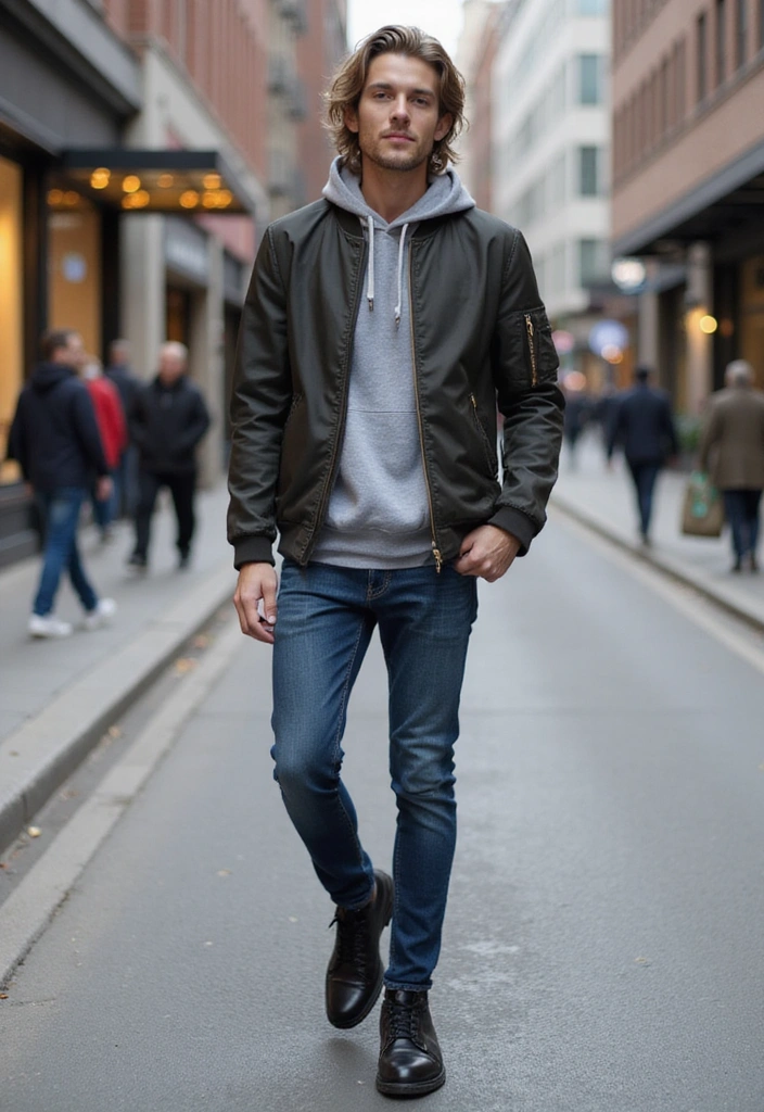 10 Vacation Layering Ideas That Will Keep You Stylish and Cozy on Your Travels! - 7. Bomber Jackets for an Urban Edge