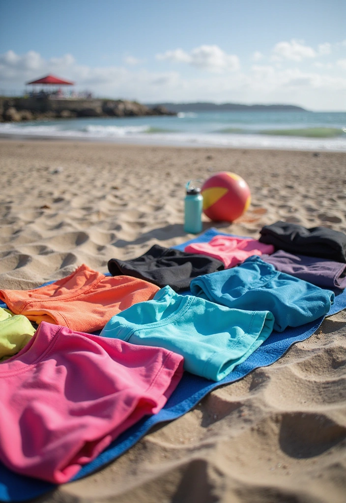 15 Beach Vacation Attire Ideas That'll Make You the Star of the Shore! - 11. Stylish Athletic Wear for Beach Activities