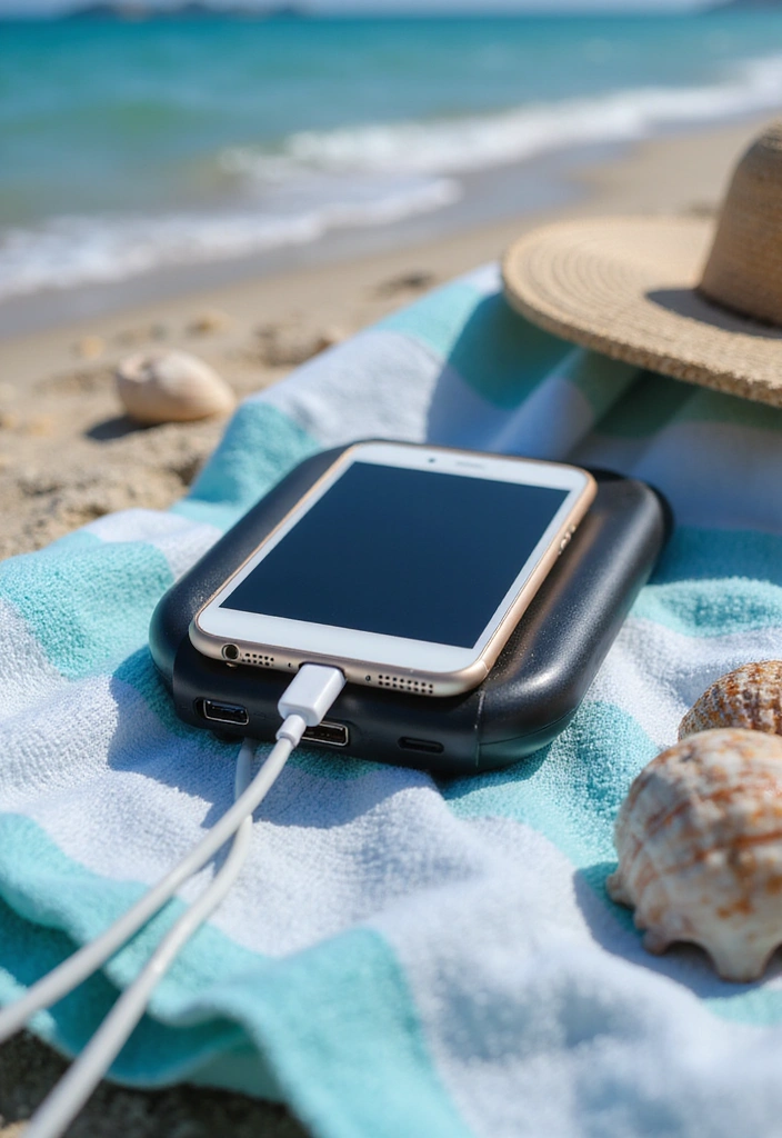 10 Must-Have Solo Travel Beach Essentials You Can't Leave Home Without! - 7. Portable Phone Charger