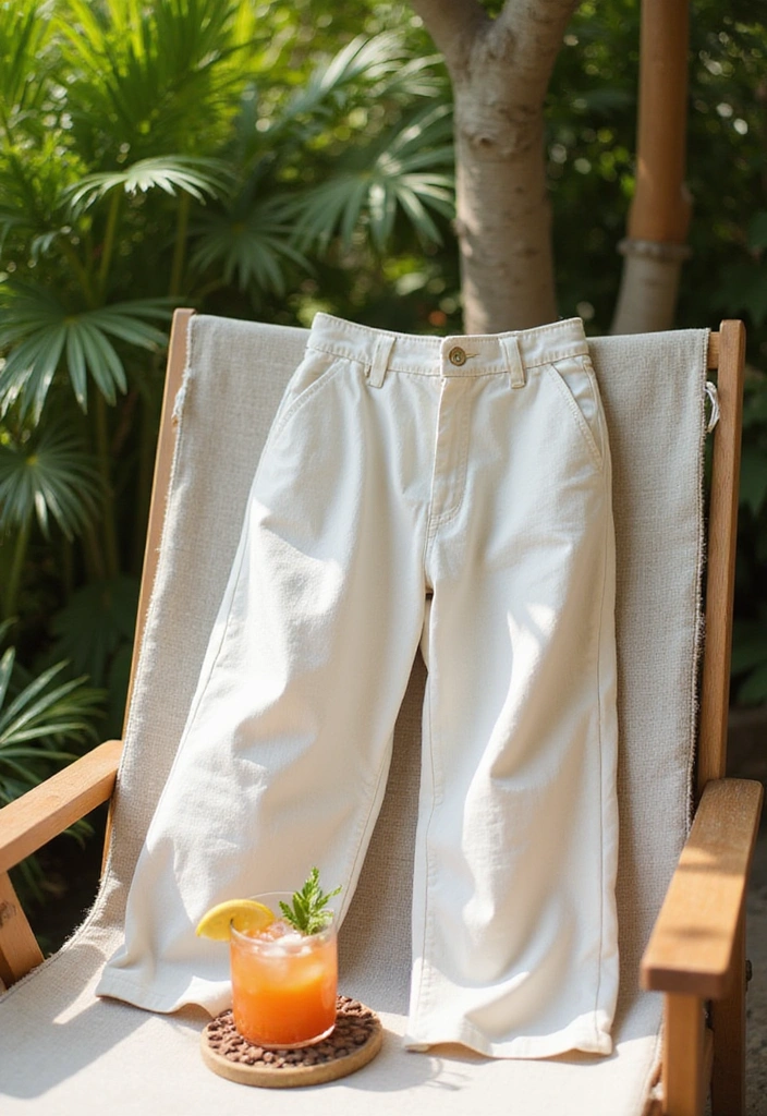 21 Tropical Resort Outfits That Will Make You the Star of Your Next Beach Vacation! (You Won't Believe #15!) - 5. Breezy Linen Pants