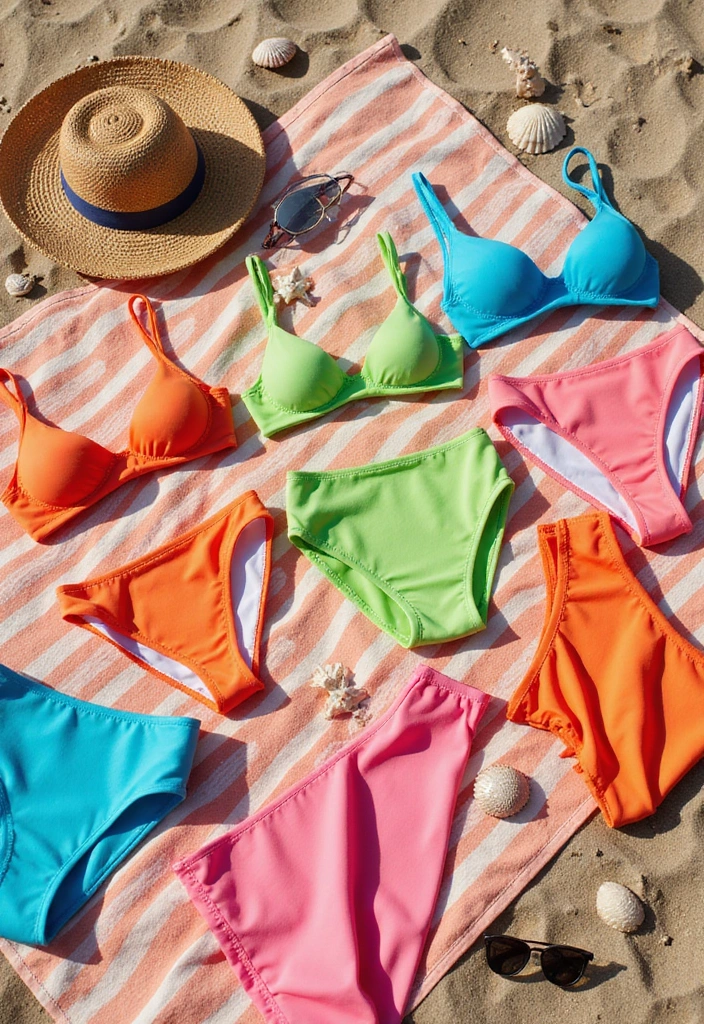 15 Tropical Resort Wear Outfits That Will Make You the Star of Your Next Vacation! - 6. Colorful Swimwear Sets