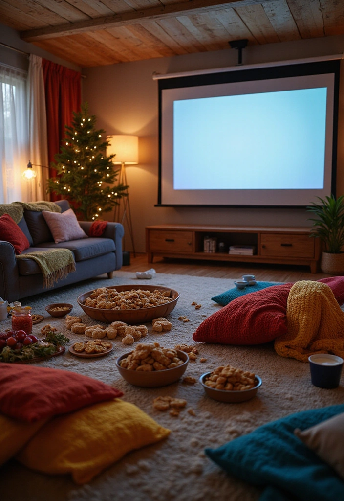 15 Unique Staycation Ideas That'll Make You Feel Like You're in Paradise! - 4. Movie Marathon with a Twist