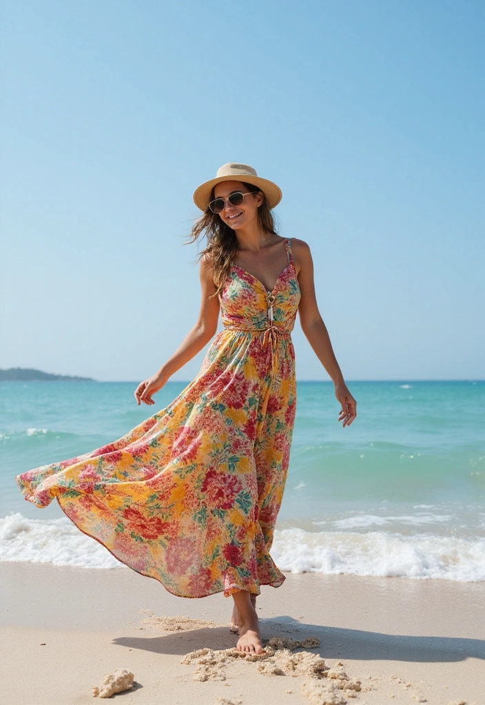 16 Boho Island Outfits That Will Make You the Queen of Beach Vibes! (You Won't Believe #9!) - 1. Flowy Maxi Dresses