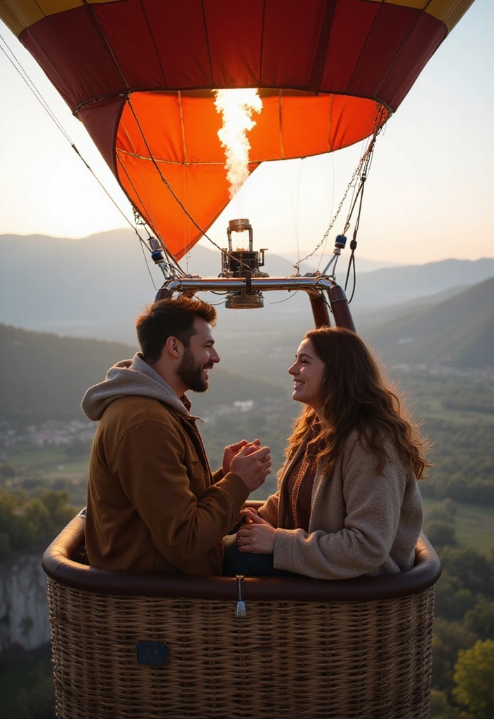 12 Outdoor Adventures for Couples That Will Ignite Your Romance (You Won't Believe #5!) - 9. Hot Air Balloon Ride: Up in the Air Love