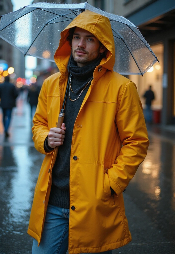 10 Vacation Layering Ideas That Will Keep You Stylish and Cozy on Your Travels! - 10. Layering Underneath a Raincoat