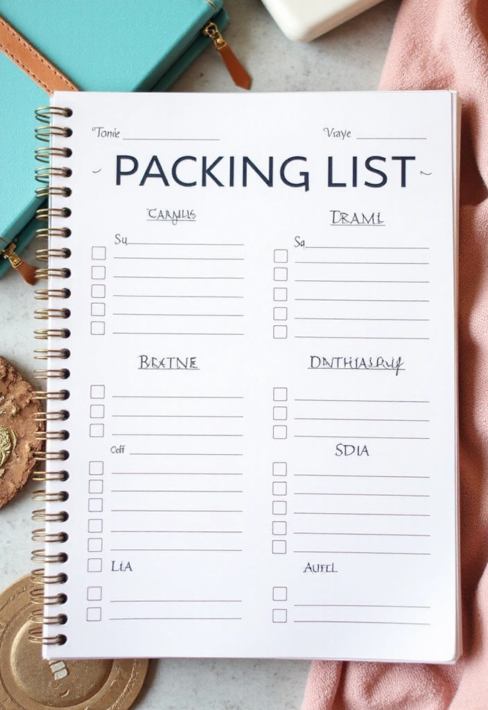 10 Travel Capsule Wardrobe Hacks That Will Change Your Packing Game Forever! - 8. Create a Packing List