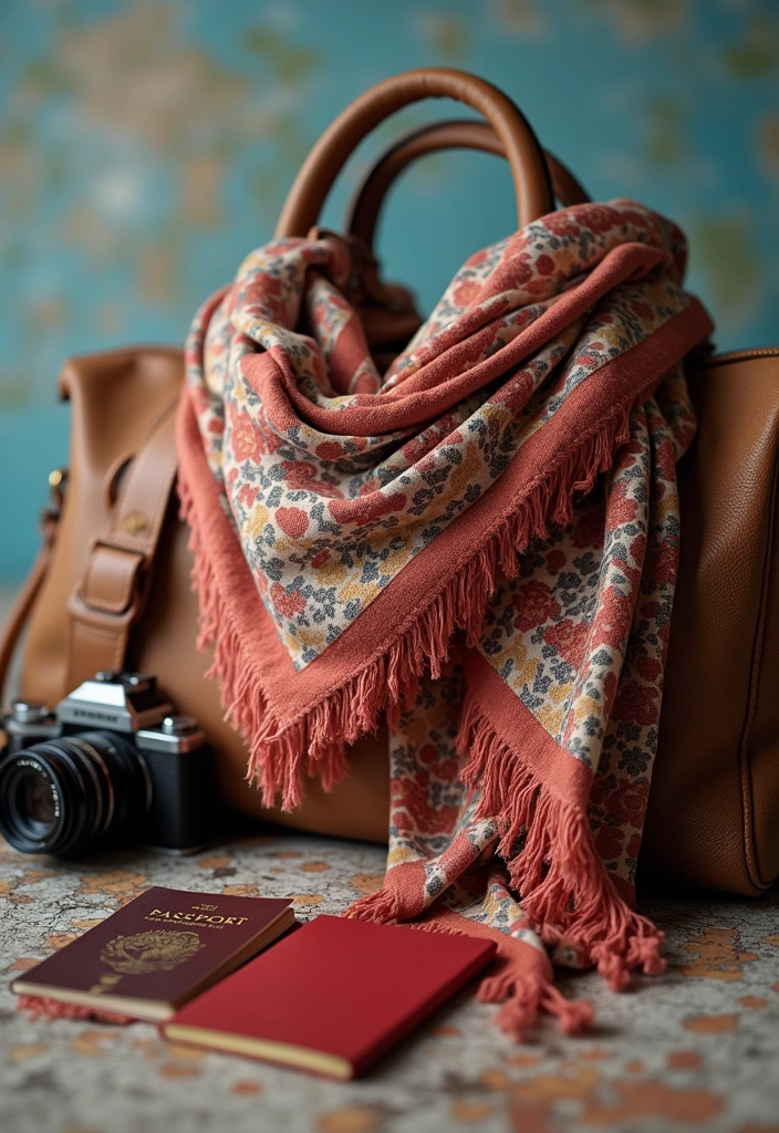 10 Travel Outfit Essentials That'll Make You Look Chic and Feel Comfy on the Go! - 3. Lightweight Scarf