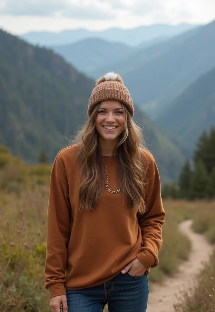 15 Stunning Boho Travel Outfits That'll Make You the Most Stylish Explorer! - 5. Earthy Tones and Textures for Nature Lovers