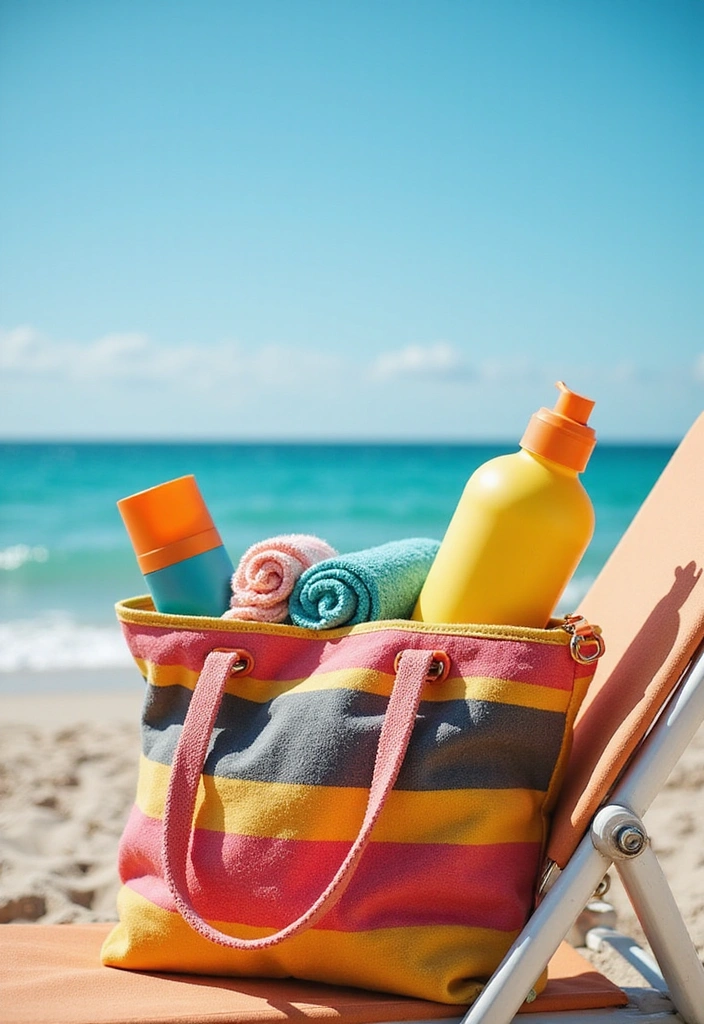 15 Beach Vacation Attire Ideas That'll Make You the Star of the Shore! - 8. Colorful Beach Bags