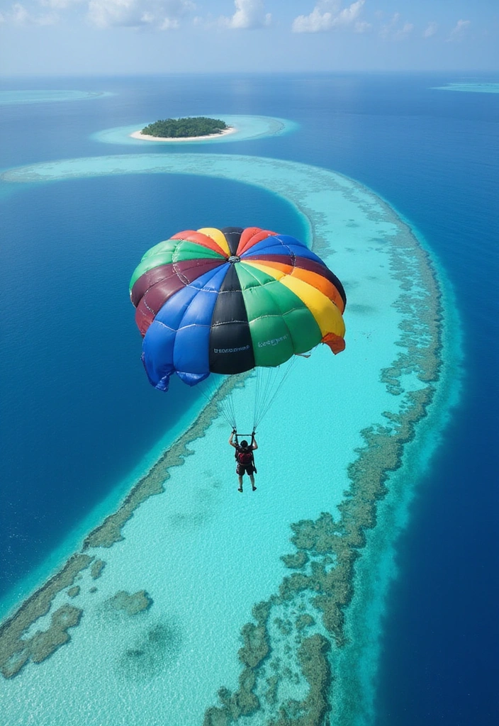 10 Thrilling Adventure Activities in the Maldives That Will Leave You Breathless! - 3. Parasailing Over the Stunning Atolls