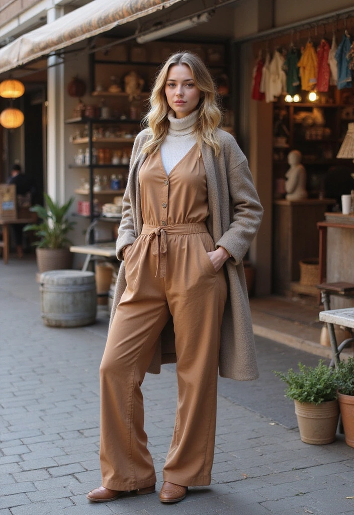 10 Vacation Layering Ideas That Will Keep You Stylish and Cozy on Your Travels! - 8. Versatile Jumpsuits with Layers