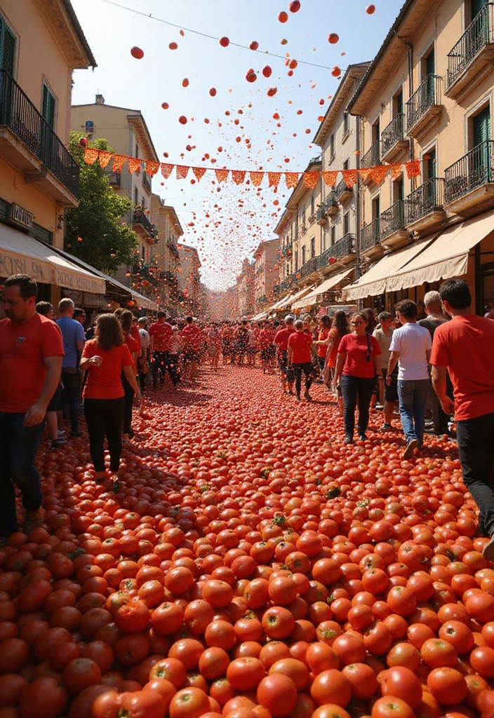 Discover 10 Unforgettable Cultural Experiences at Coastal Locations That Will Leave You Breathless! - 1. La Tomatina Festival, Buñol, Spain