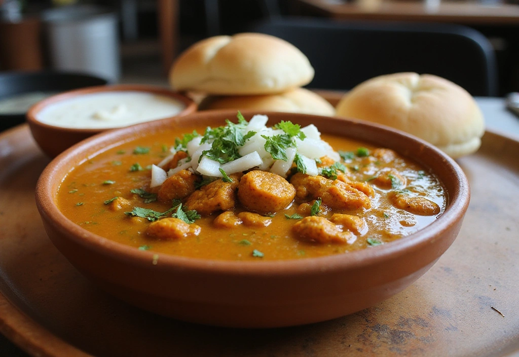 15 Mouth-Watering India Cuisine Street Foods You Can't Resist (#7 Will Blow Your Mind!) - 14. Misal Pav - A Spicy Maharashtrian Delight