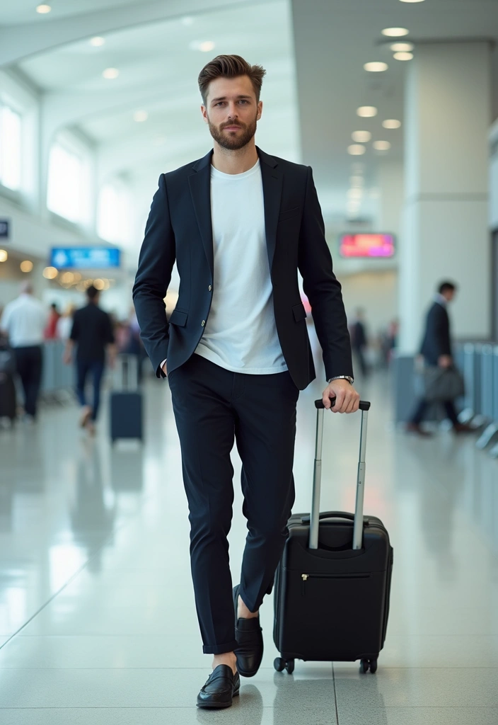 15 Stylish Airport Outfits That'll Make You the Best-Dressed Traveler! - 1. The Classic Chic