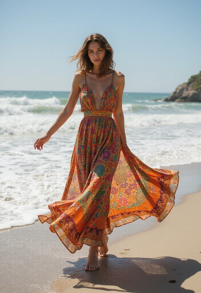 15 Casual Beach Looks That Will Have You Looking Flawless This Summer! - 1. Flowy Maxi Dresses