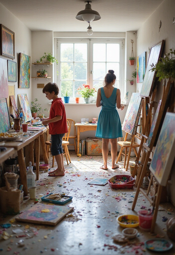 15 Unique Staycation Ideas That'll Make You Feel Like You're in Paradise! - 6. Art in the Living Room