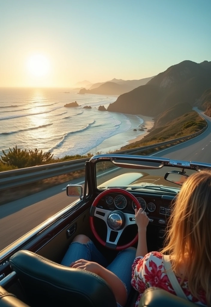 10 Unique Solo Trip Ideas for Women That Will Change Your Life Forever! - 3. Road Tripping Along the Pacific Coast Highway, California, USA