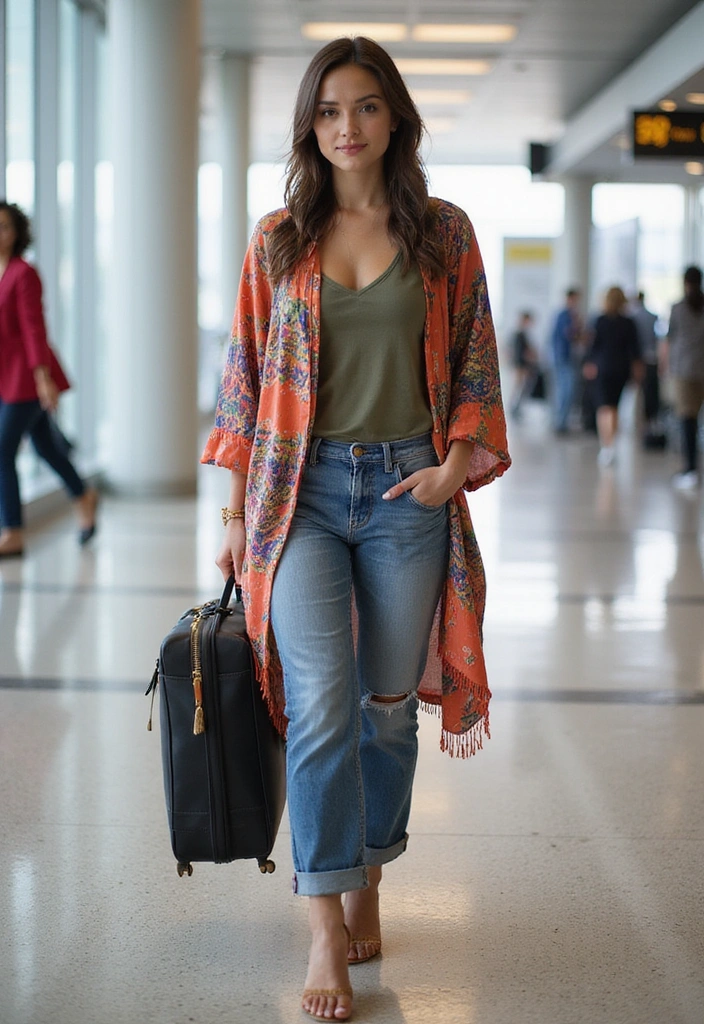 15 Stylish Airport Outfits That'll Make You the Best-Dressed Traveler! - 15. International Flair
