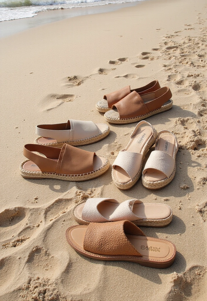 10 Island Hopping Attire Ideas That'll Make You Look Like a Tropical Goddess! - 6. Stylish Footwear: Comfort Meets Fashion