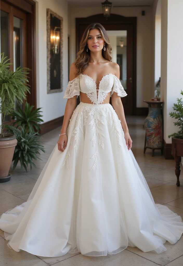 15 Stunning Destination Wedding Outfits That Will Make You Say 'I Do!' - 9. Daring Cut-Outs