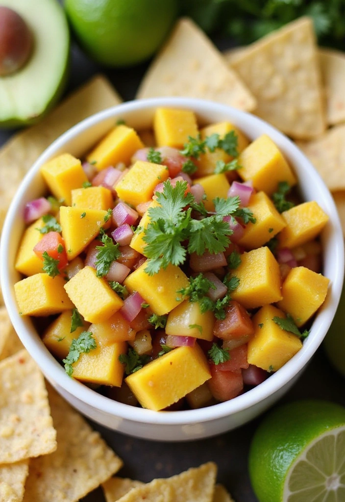 10 Irresistible Jamaican Cuisine Recipes That Will Spice Up Your Dinner Tonight! - 7. Mango Salsa