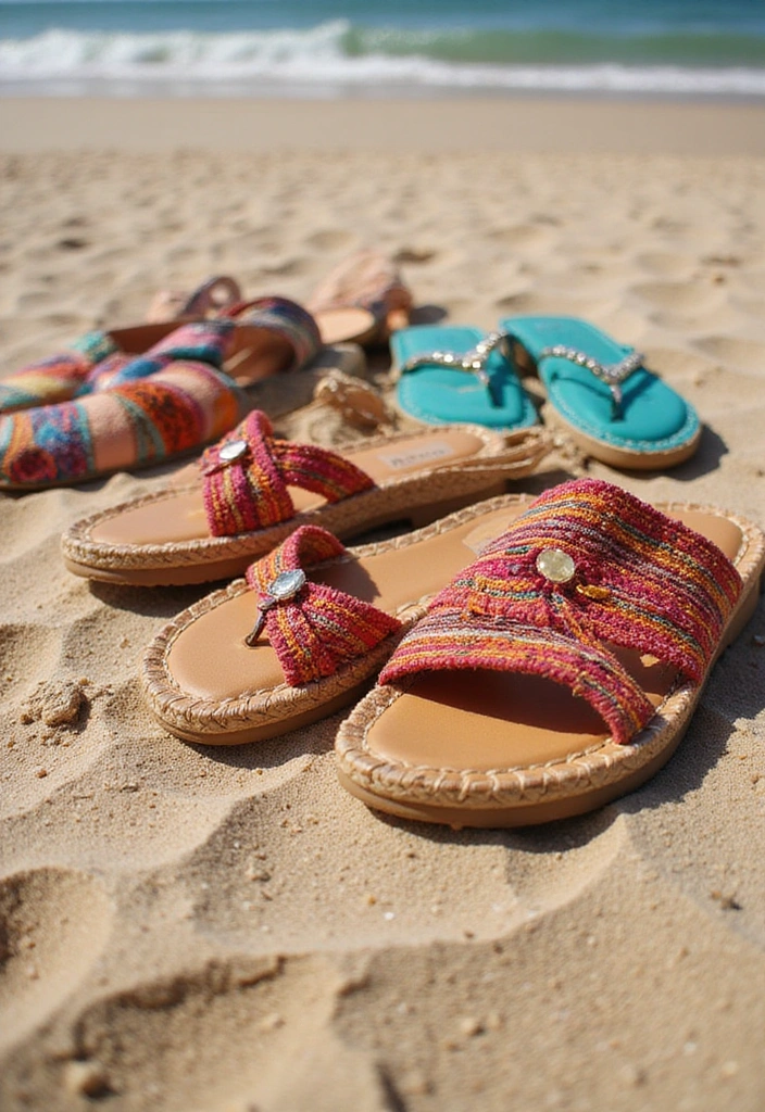 10 Boho Summer Outfits That'll Make You the Star of Every Beach Party! - 10. Eclectic Footwear